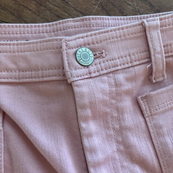 Talbots Flawless High Waist Wide Crop in Pink Size 14 - Picture 3 of 10